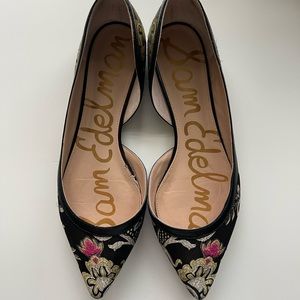 Sam Edelman Brocade Embroidered Floral Flats 10.5
